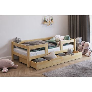 Budget Montessori Raised Bed with Storage Drawer 