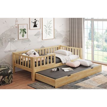 Bosse Montessori Raised Bed with Storage Drawer & Safety Rail